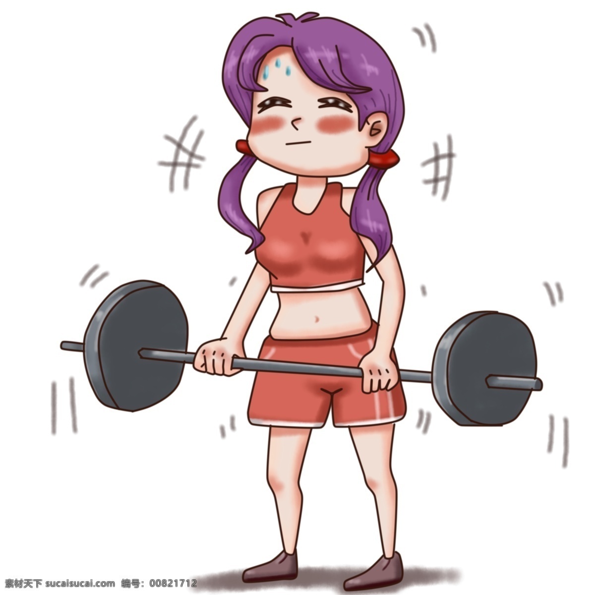動漫 厚 涂 鍛煉 身體 舉重 女孩子 插畫 減肥 體重秤 肥肉 大火跳繩 運動球 各種運動 舉 杠鈴 棕色 頭發(fā) 瘦 女孩 均勻身材 氣喘吁吁 大汗淋漓 鍛煉身體 滾動 努力 辛苦 胖胖的 時間 動一動
