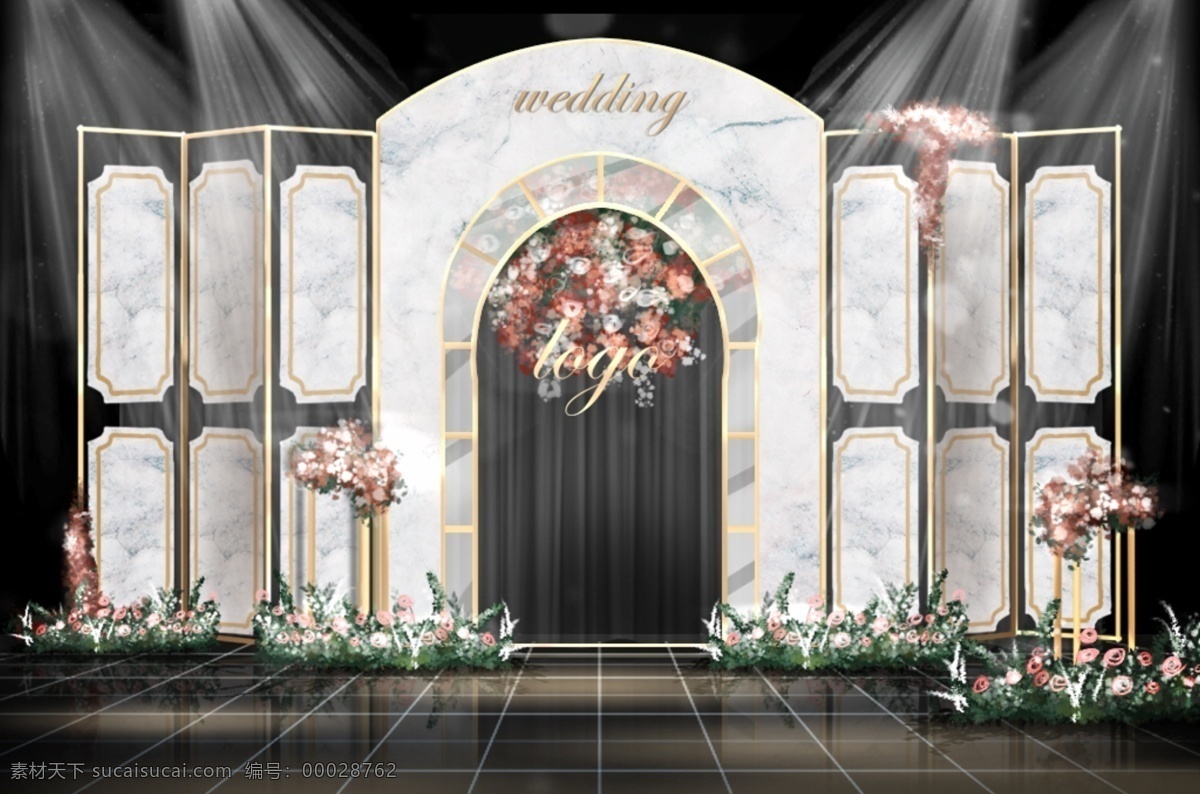 欧式 拱门 舞台 造型 婚礼 效果图 欧式拱门 欧式屏风 婚礼效果图 舞台区 syjpx