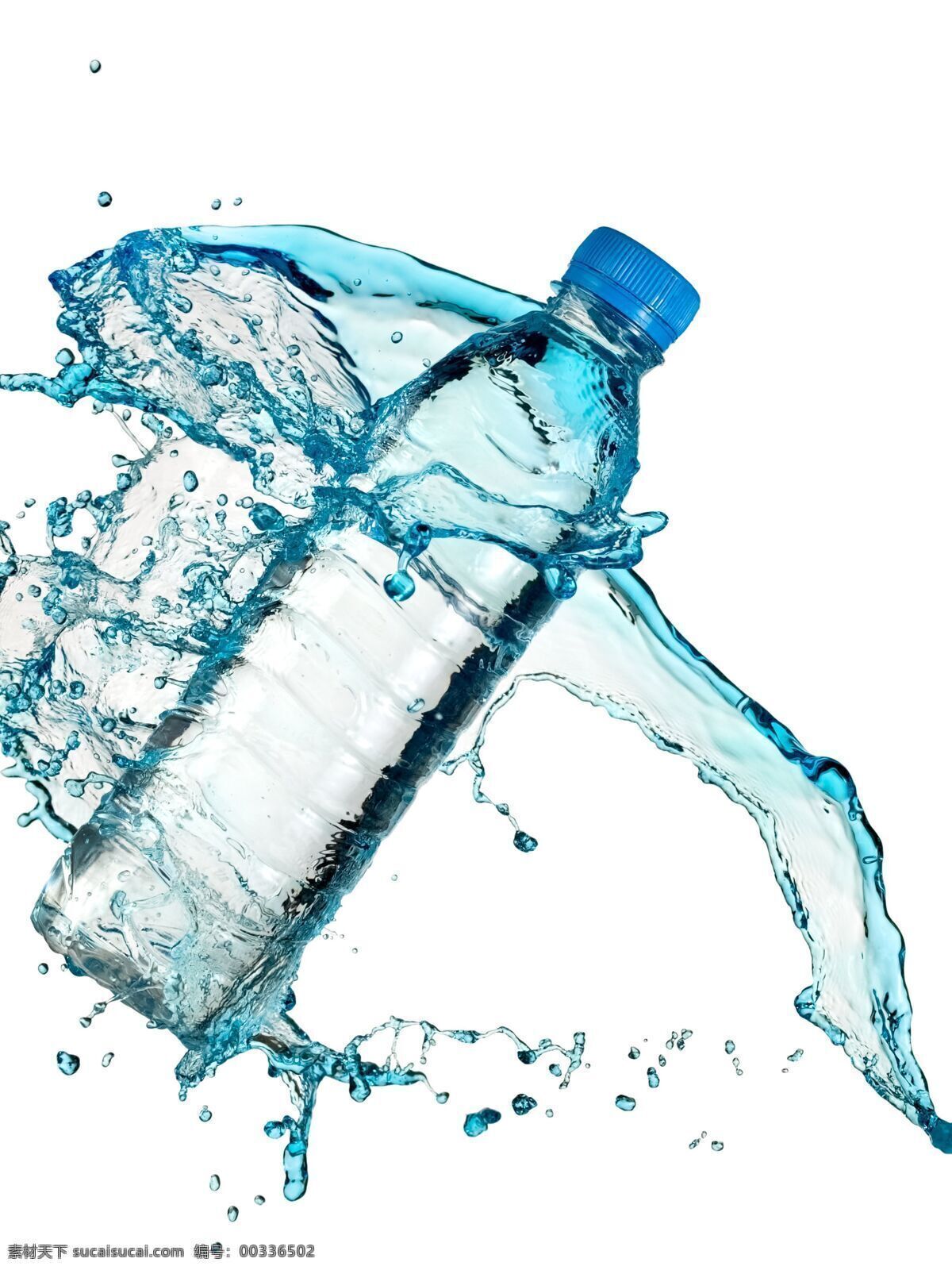 瓶 礦泉水 水珠 水花 噴濺 一瓶礦泉水 其他類別 生活百科 白色