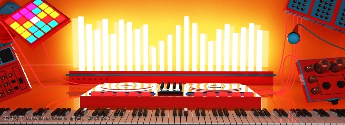全 原創(chuàng) 3d 空間 抽象 創(chuàng)意 音樂 電音 動感 背景 banner 調(diào)音臺 編曲 c4d 膽機(jī) 音響 音像 唱歌 藝術(shù) cg 特效 律動 貝斯 鋼琴 樂器 效果器 打碟機(jī) 均衡器 節(jié)奏