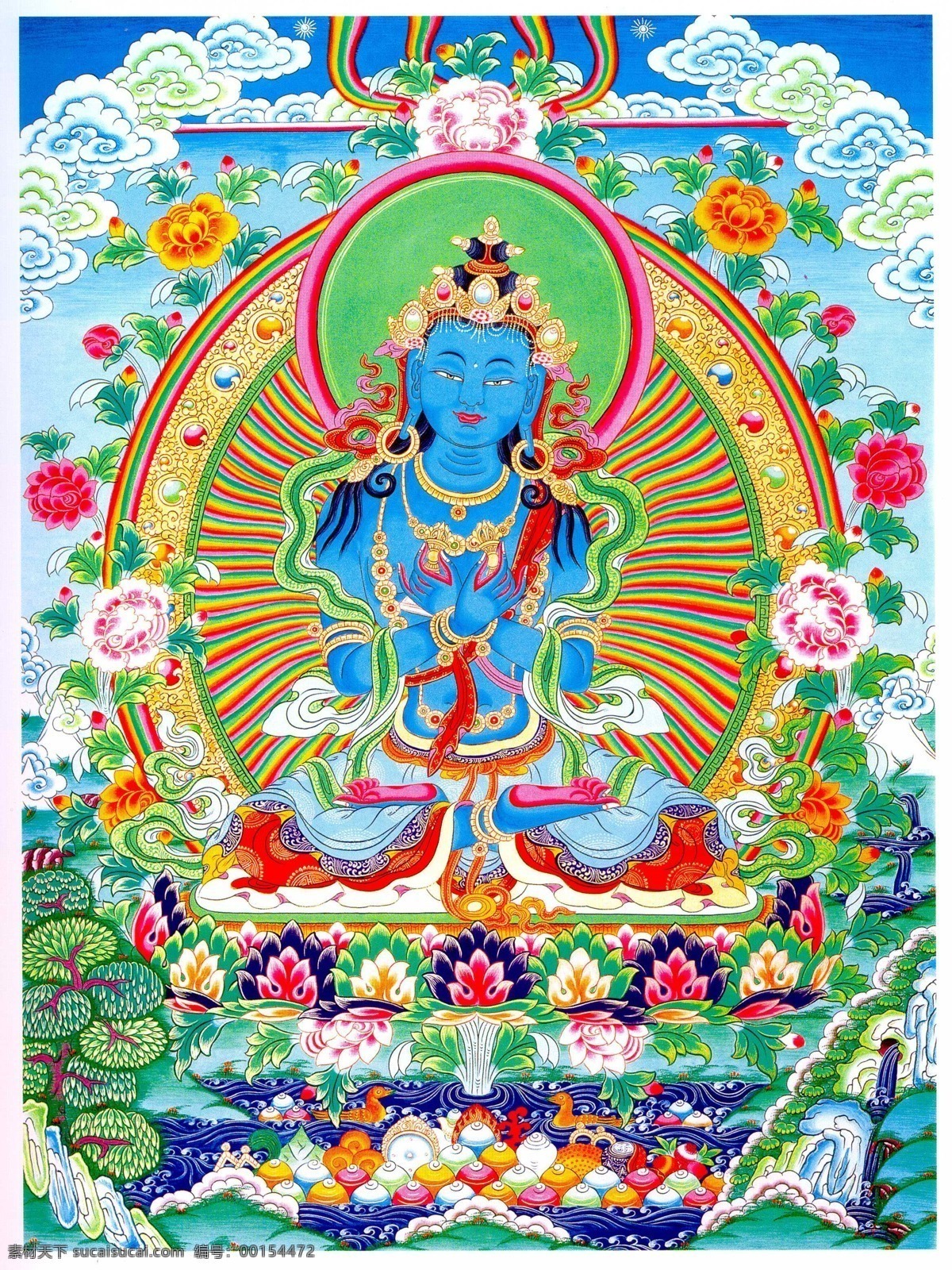 金剛總持 佛教 藏傳 唐卡 宗教 藝術(shù) 宗教信仰 文化藝術(shù)