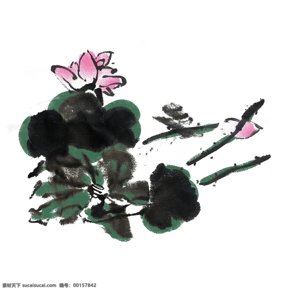 夏季 水墨 荷花 插畫 水墨植物 水墨竹子 黑白風(fēng) 寫意 古風(fēng) 手繪 竹子 簡約 裝飾 黑白 國風(fēng) 花 鳥 魚 蟲
