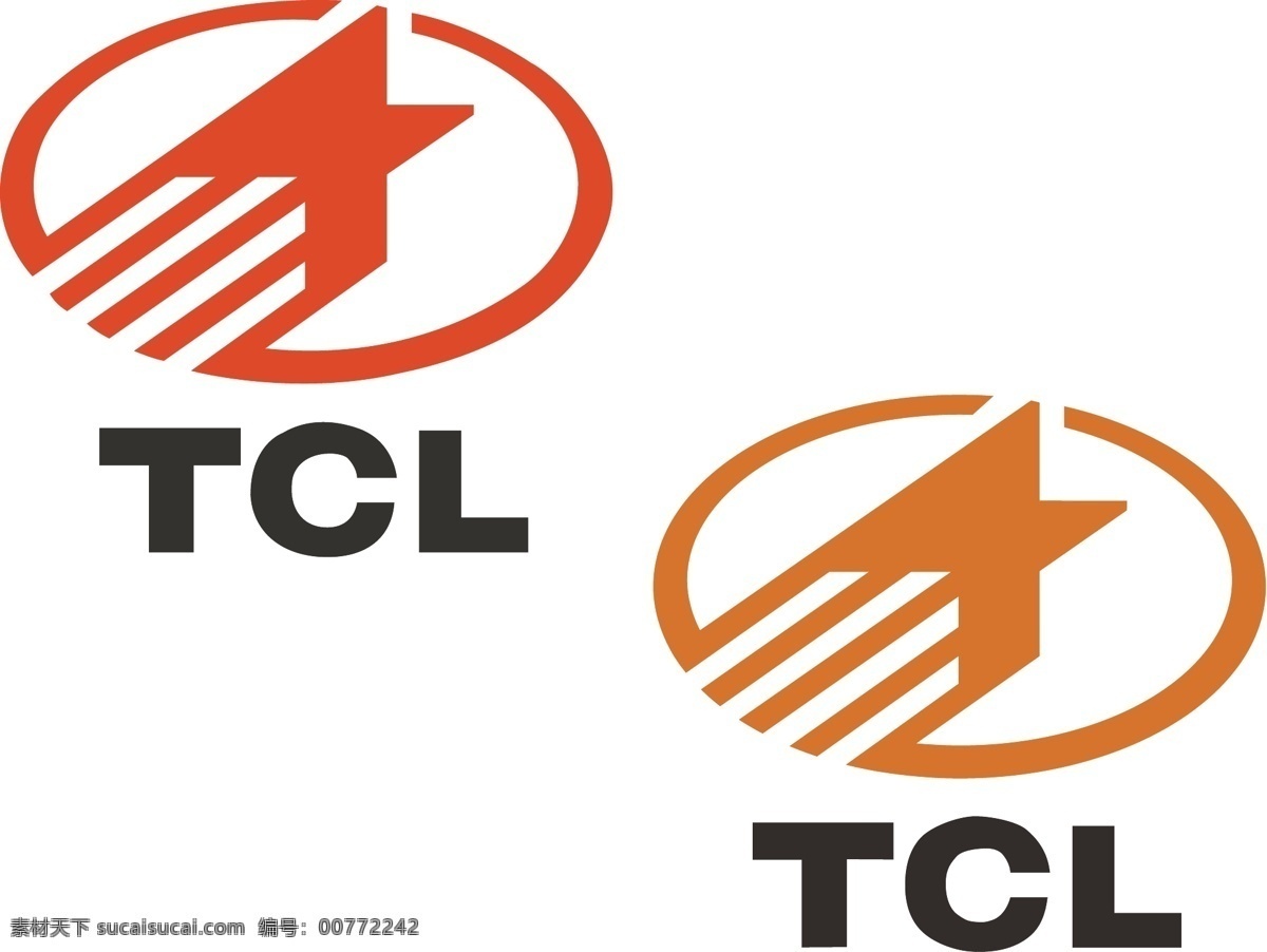 tcl 矢量图 标志 log 标志log 色彩鲜艳 三角形 标志图标 企业 logo