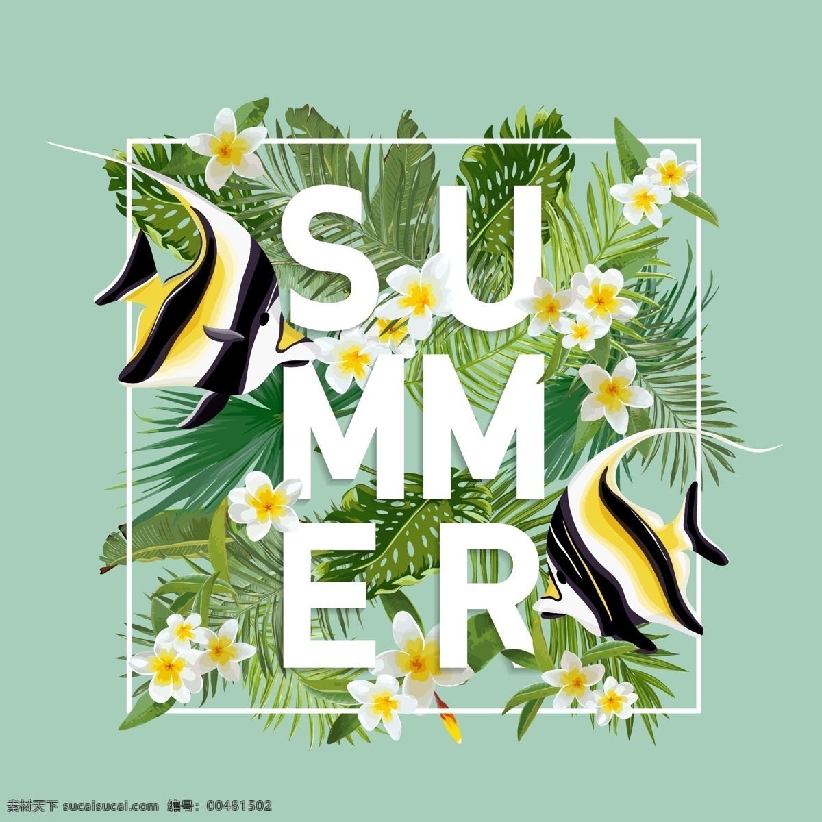 度假 矢量圖 局部圖案 寫實(shí)花卉 熱帶風(fēng)格 唯美 夏威夷風(fēng) 熱帶動(dòng)物 棕櫚樹 椰子樹 熱帶魚 summer 夏天 女裝 男裝 童裝 數(shù)碼印花 服裝設(shè)計(jì)