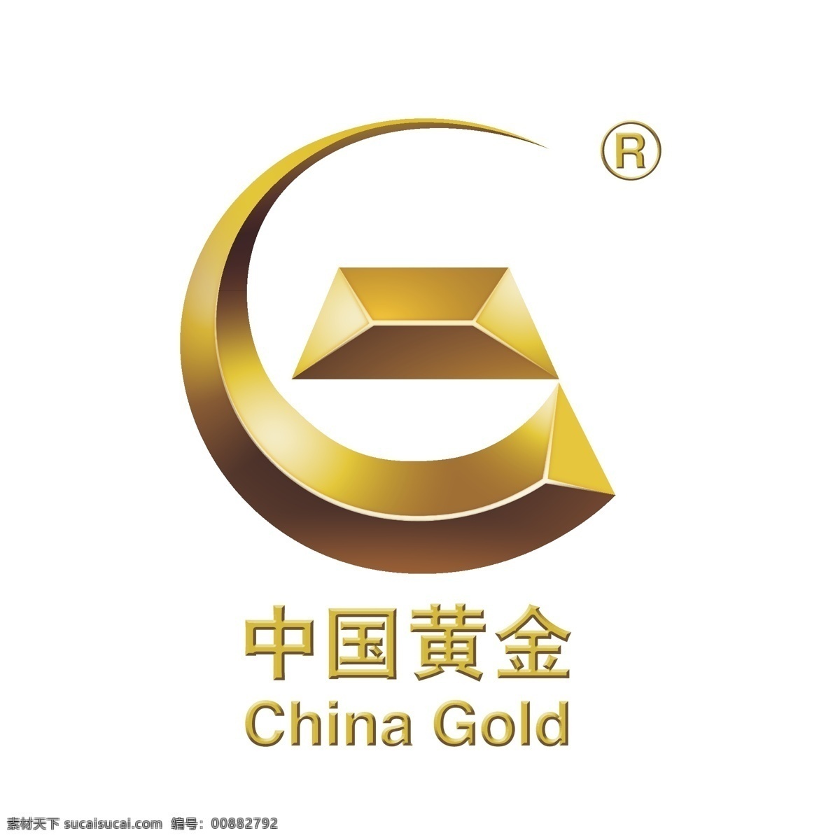 矢量高清 中国 黄金 logo china gold 标准 logo设计