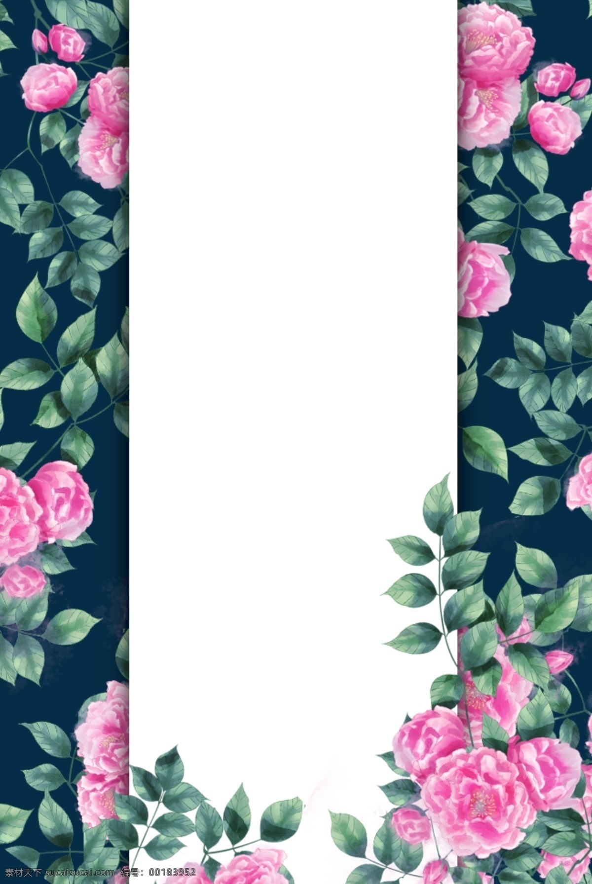 创意 时尚 新品 简约 边框 平面广告 简约边框 花卉 海报 手绘 服装 粉色