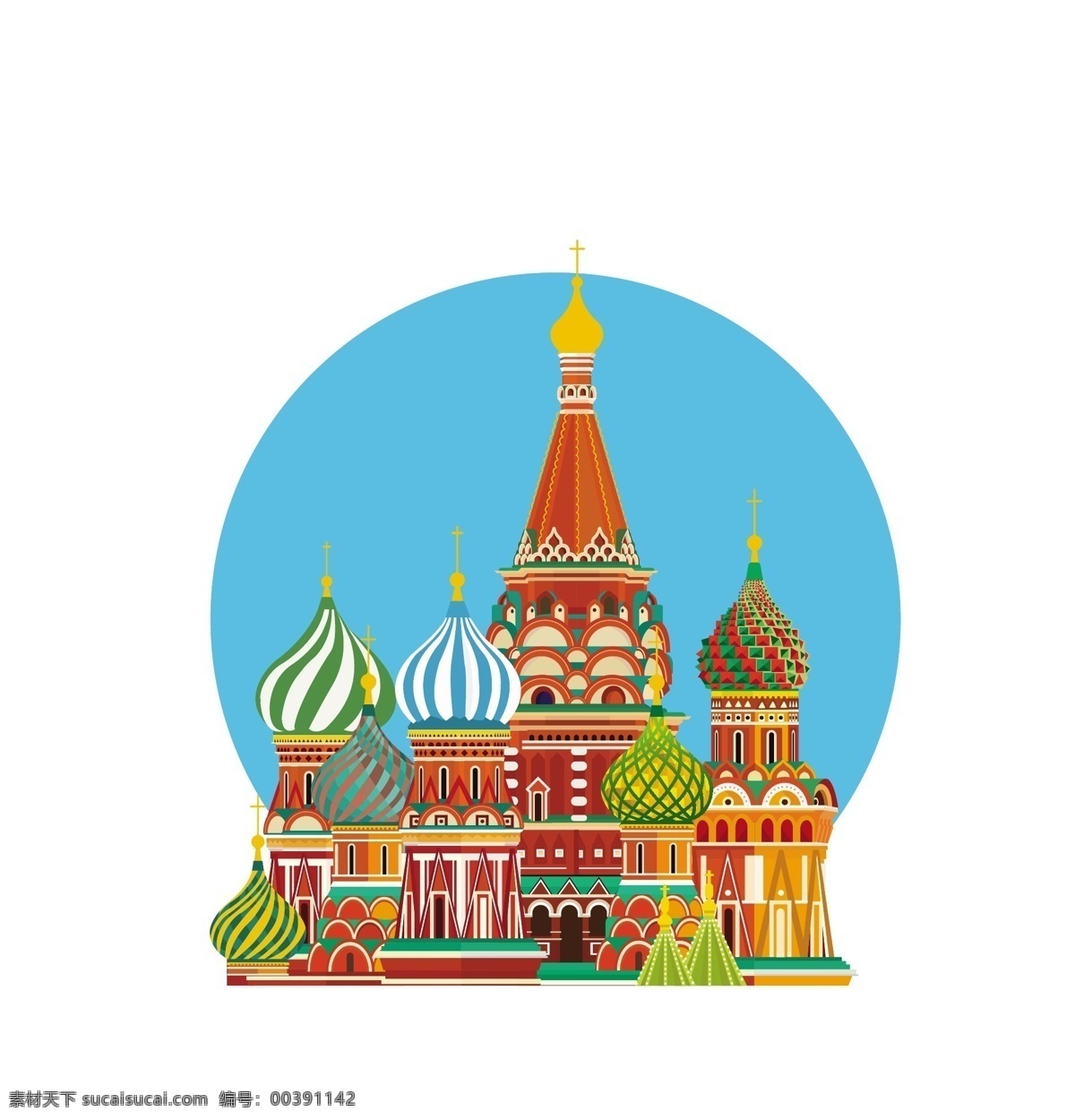 俄罗斯 东正教堂 面包顶教堂 宫殿 皇宫 城堡 卡通城市 卡通宫殿 俄国风光 旅游素材 设计素材 背景图片 自然景观 人文景观
