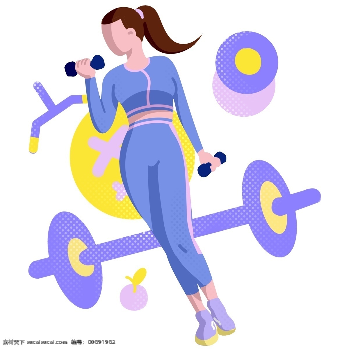 運(yùn)動(dòng) 健身 舉重 插畫 舉重的女孩 卡通插畫 健身插畫 運(yùn)動(dòng)插畫 運(yùn)動(dòng)器材 運(yùn)動(dòng)器械 鍛煉的女孩