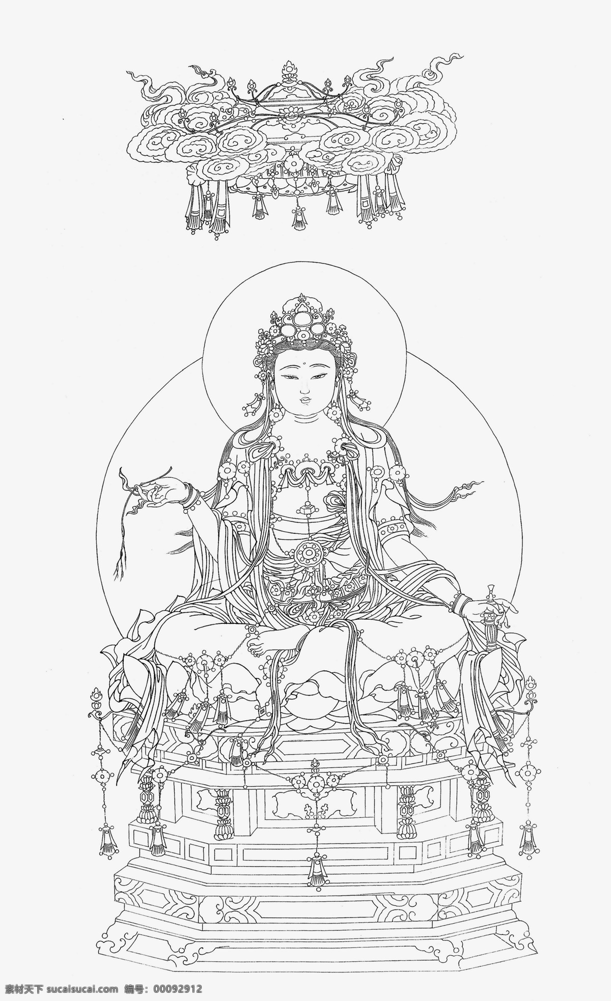 白描 長(zhǎng)裙 傳統(tǒng) 佛教 佛祖 工筆 古典 國(guó)畫(huà) 寶林寺 佛像 設(shè)計(jì)素材 模板下載 寶林寺佛像 宗教 菩薩 神仙 仙女 女神 頭飾 鳳冠 簪花 耳墜 項(xiàng)鏈 手鐲 玉佩 珠寶 飄帶 赤腳 蓮臺(tái) 線(xiàn)描 裝飾 民族風(fēng) 中國(guó)元素 白描大圖 繪畫(huà)書(shū)法 文化藝術(shù)