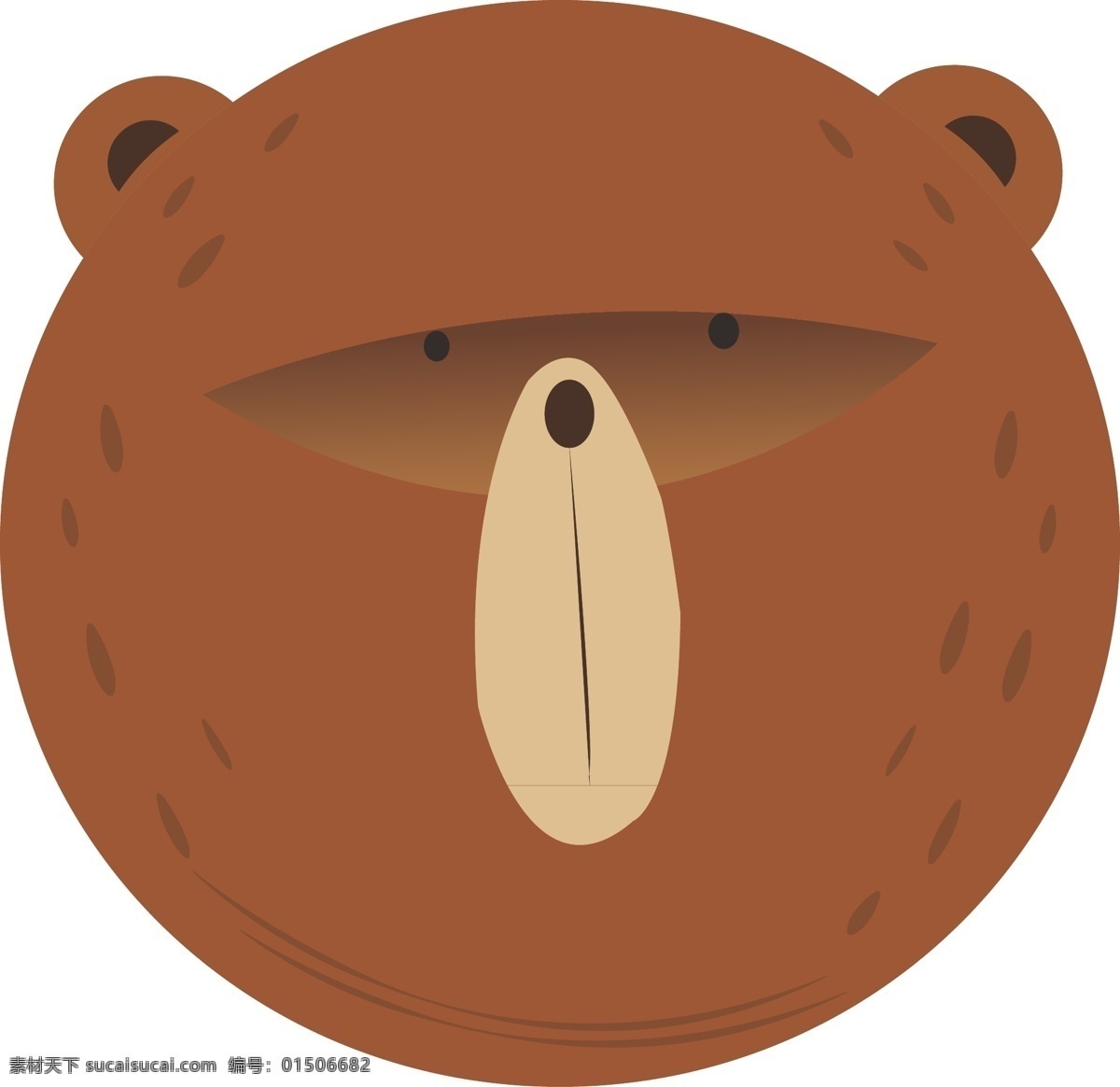 bear熊 bear 卡通熊 矢量图 棕色