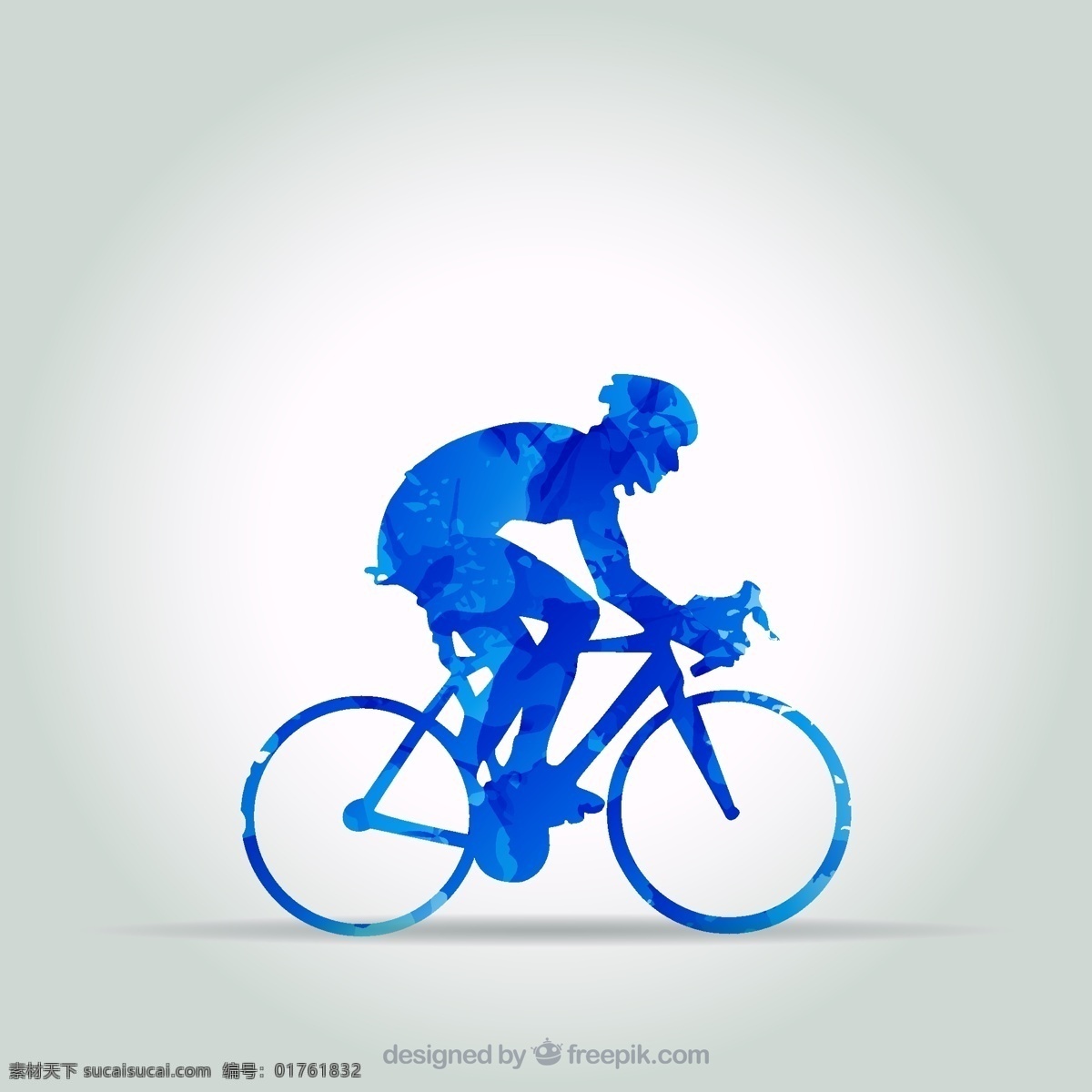 骑 行 男子 剪影 运动物 骑行 单车 矢量 高清图片