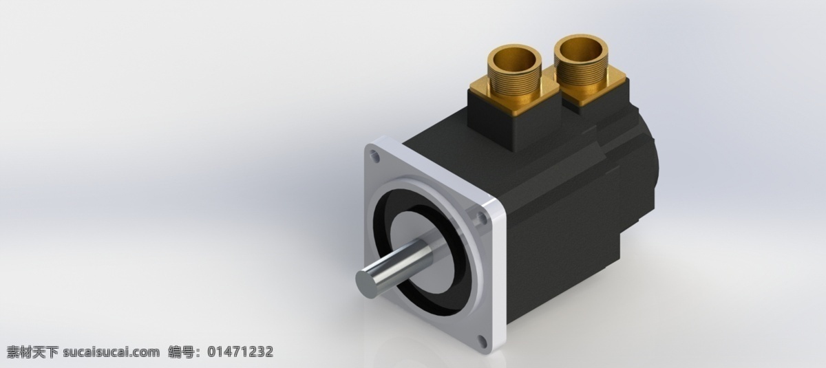 葛蘭素 史克 伺服電機 葛蘭素史克 solidworks 3d模型素材 電器模型