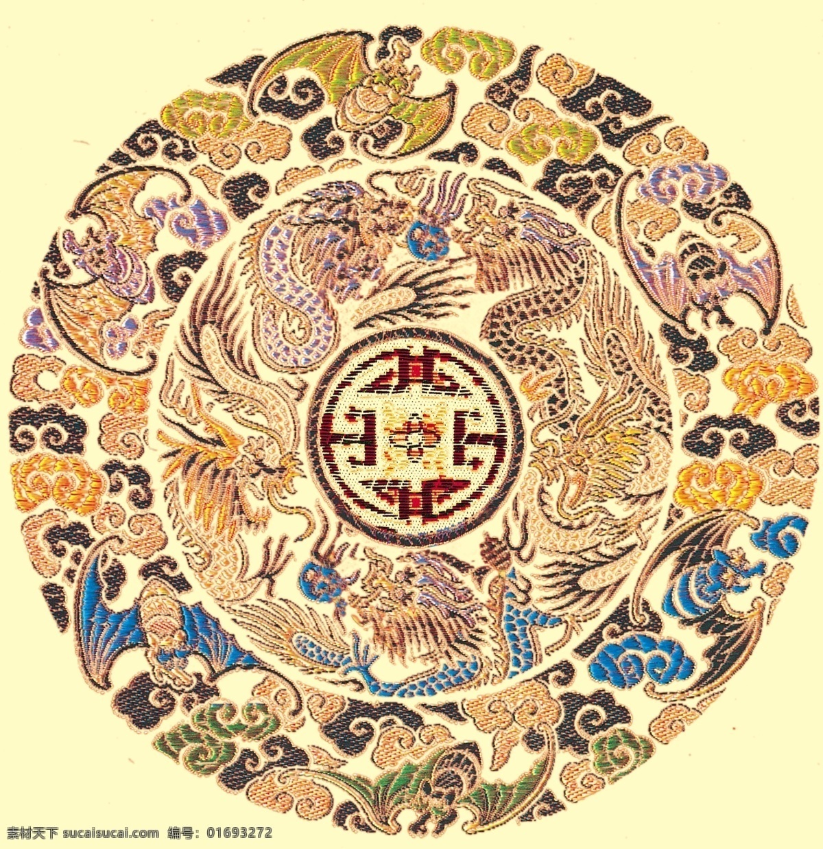 古典 龙 纹 祥云 图案 龙纹 插图 底纹边框 其他素材