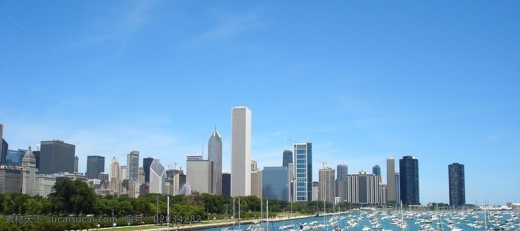 博物馆 校园 芝加哥 天际线 市 城市的 港口 船 湖 格兰特公园