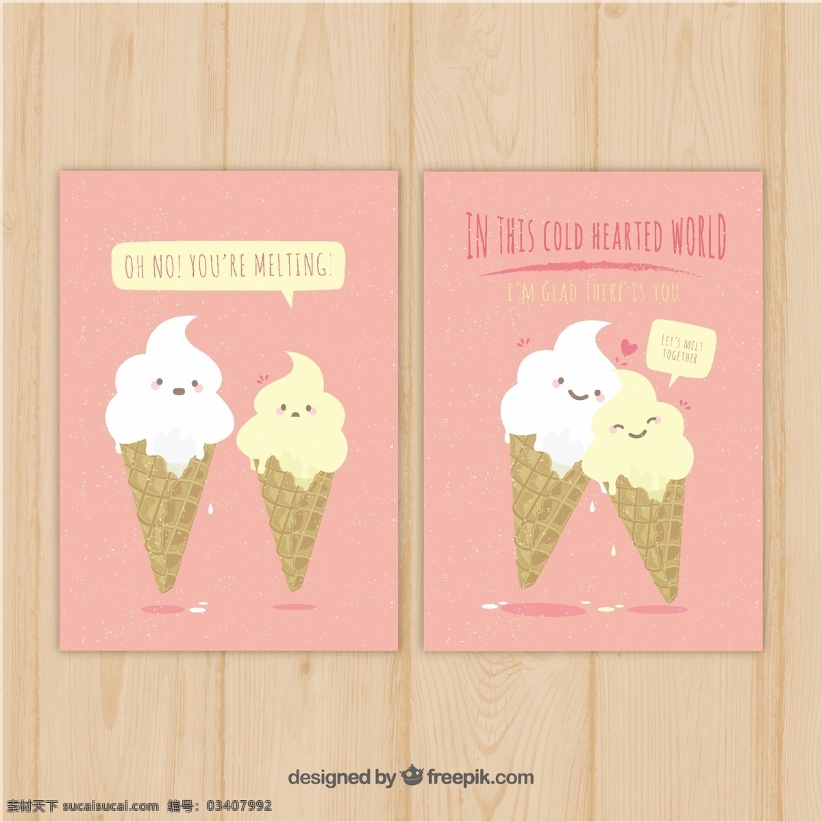 粉红色 卡片 模板 冰淇淋 人物 食物 夏天 角色 可爱 颜色 冰 甜 有趣 装饰 甜点 滑稽 奶油 吃 字符