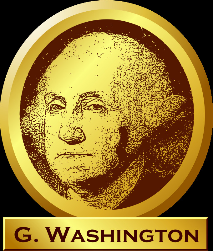 乔治 华盛顿纪念碑 纪念馆 总统 金 gw 华盛顿 插画集