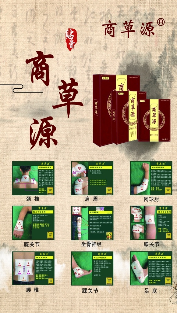 呂家傳海報(bào) 頸椎病 肩周炎 鼠標(biāo)手 網(wǎng)球肘 腰椎間盤(pán)突出 分層
