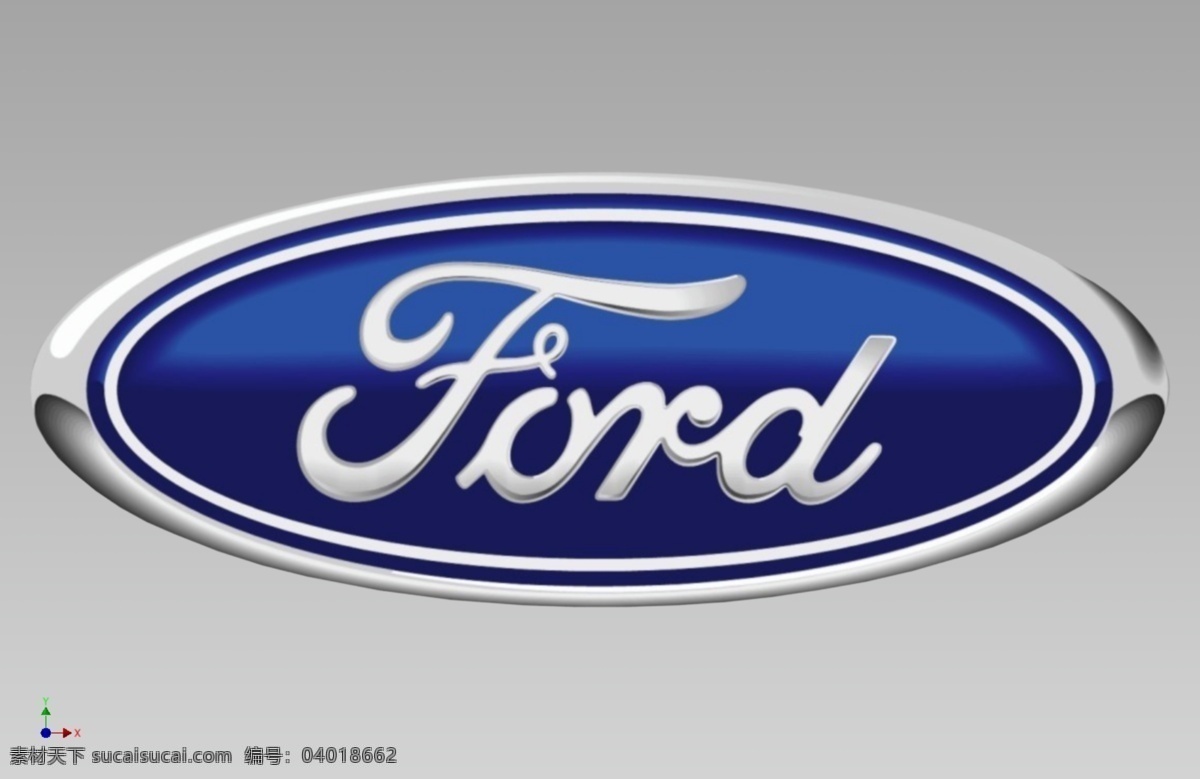 福特 标志 贴花 汽车 3d模型素材 其他3d模型