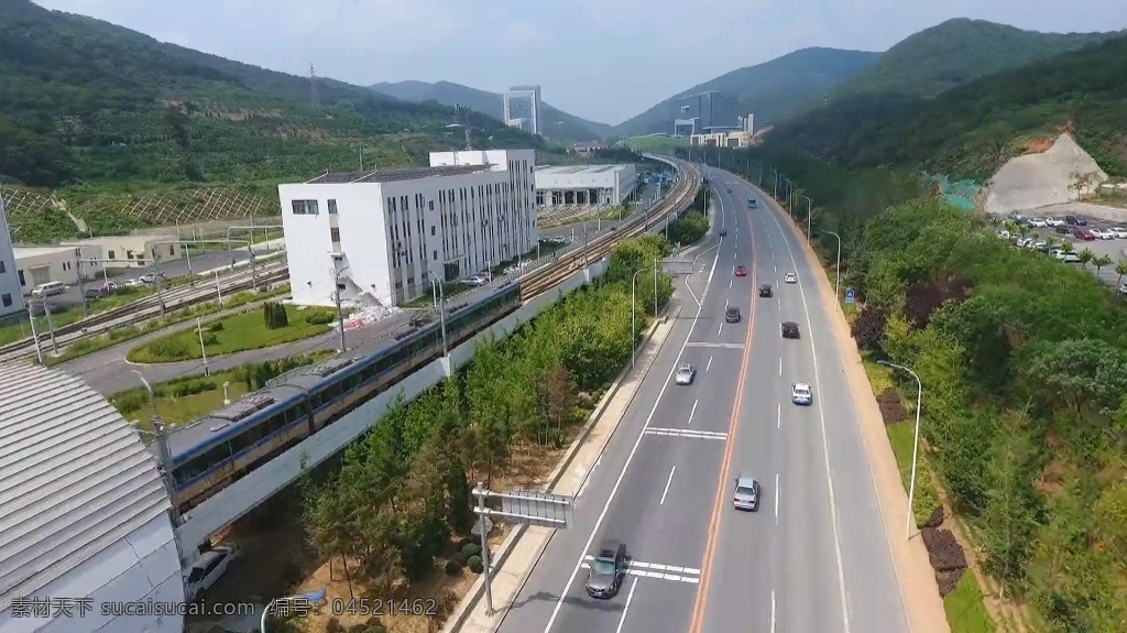 軌道交通攝影 軌道 公路 視頻 背景 馬路 樹(shù) 風(fēng)景 工程 題材 天空