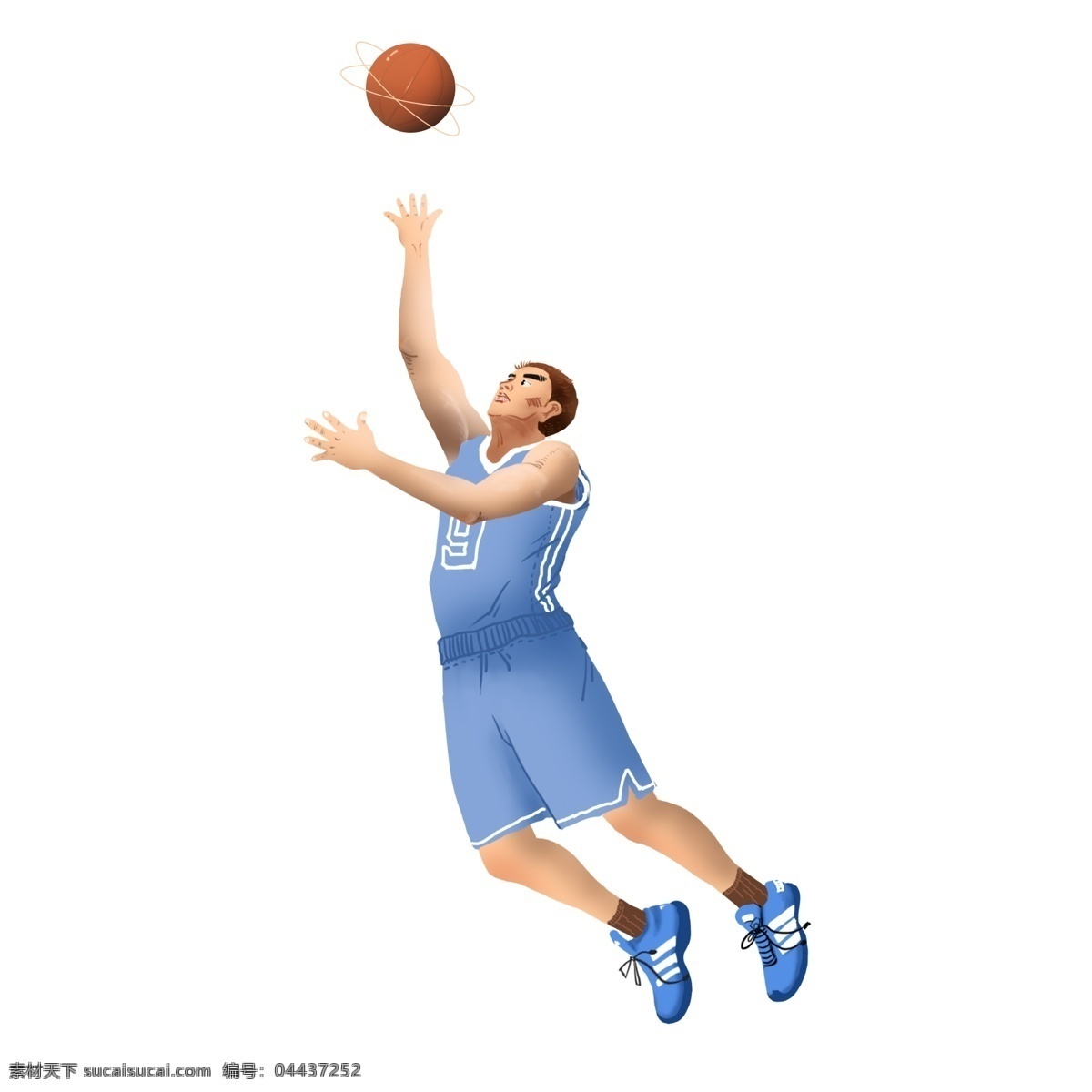 篮球 nba 球员 抢 球 蓝色 队服 打球 跳跃 蓝色队服 抢球