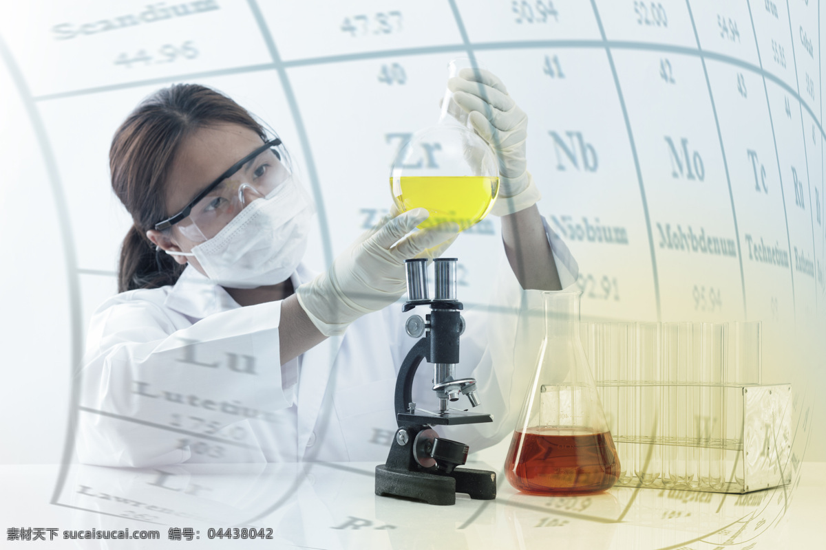 化学 女科学家 试管 试剂 量杯 试验器皿 化学研究员 化学试验 科学研究 研究员 科技图片 现代科技