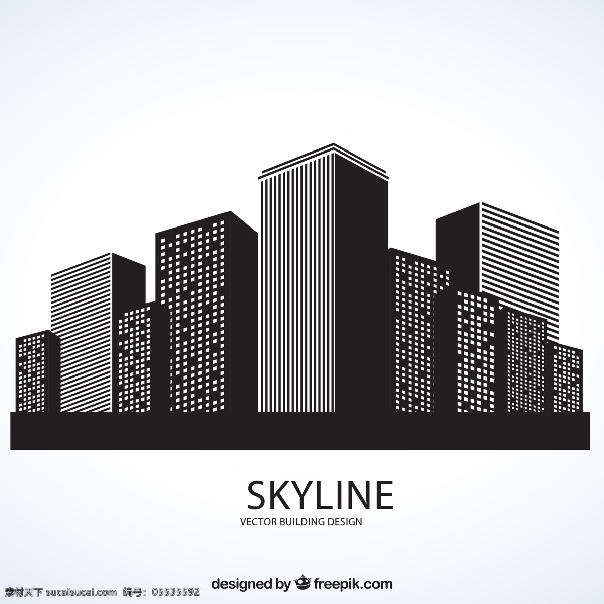 建筑天际线 城市 建筑 黑色 天际线 座城 摩天大楼 图标 高清 源文件
