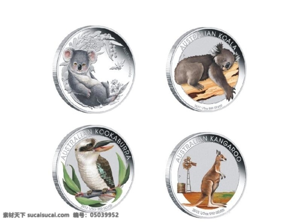 澳洲动物圆标 澳洲 动物 考拉 袋鼠 鸭嘴兽 圆标 标志图标 其他图标