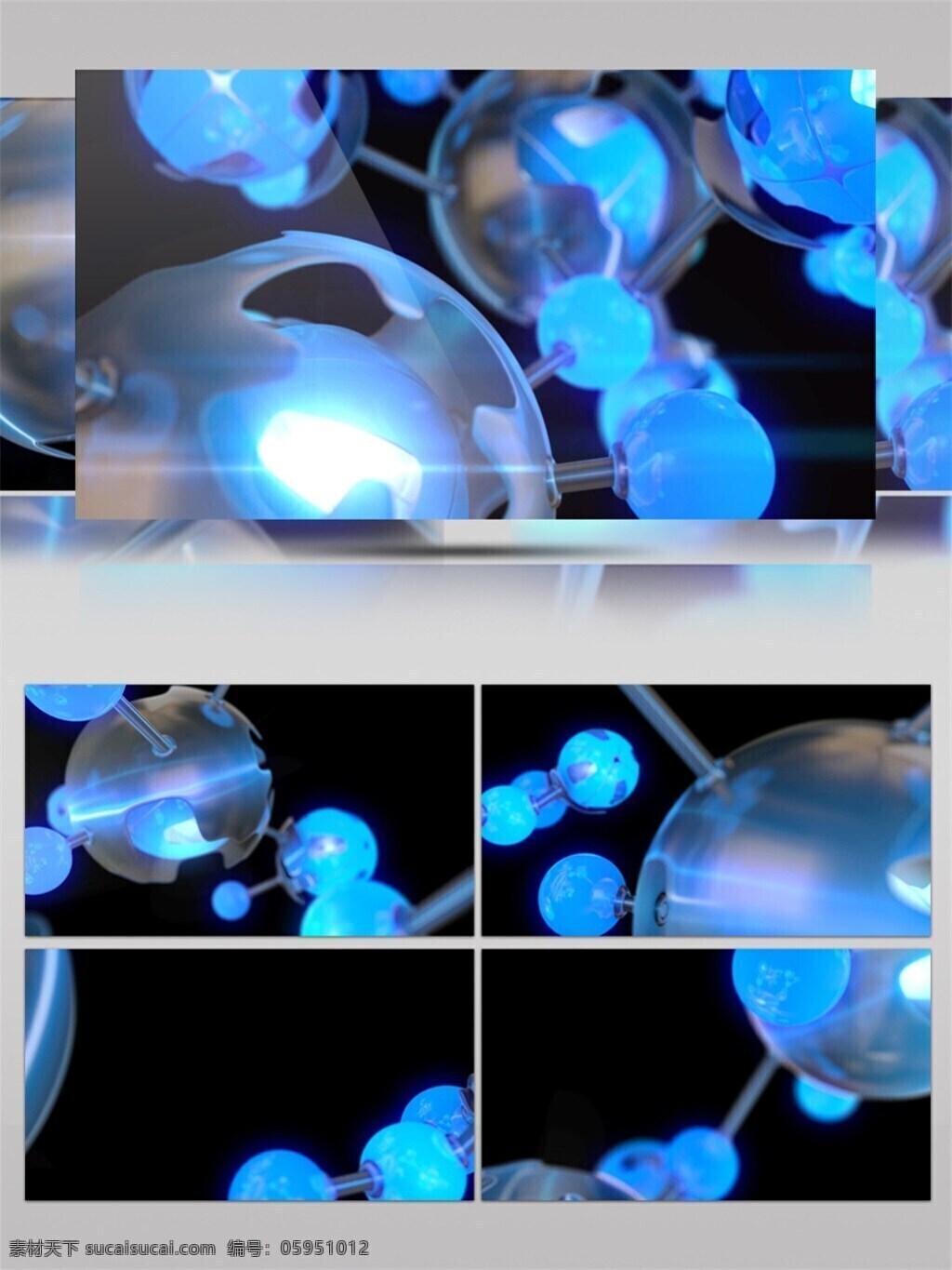 藍色 星球 飛船 高清 視頻 3d視頻素材 動態(tài)流光 光芒四射 浩瀚宇宙 星際 星空背景 宇宙