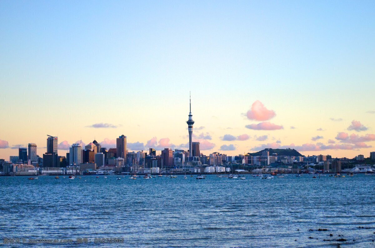 新西兰 奥克兰 城市 新西兰北岛 海边城镇 海滨 帆船 商业金融中心 国外旅游 旅游摄影