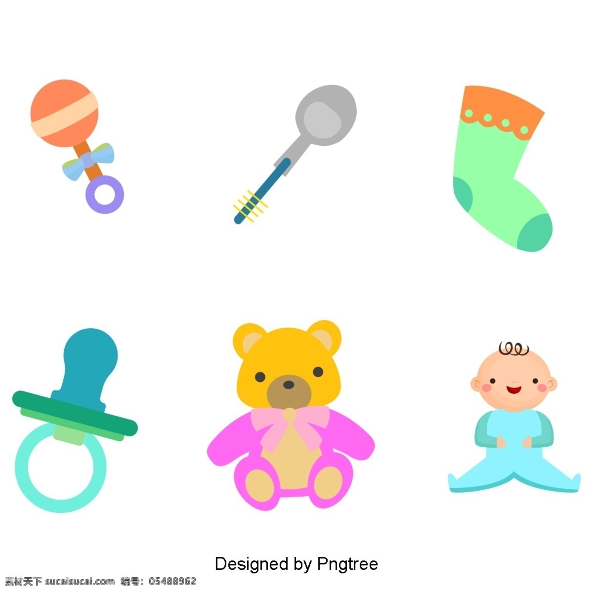 漂亮 的卡 通 可愛(ài) 手繪 嬰兒用品 卡通 嬰兒 嬰兒玩具 撥浪鼓 襪子