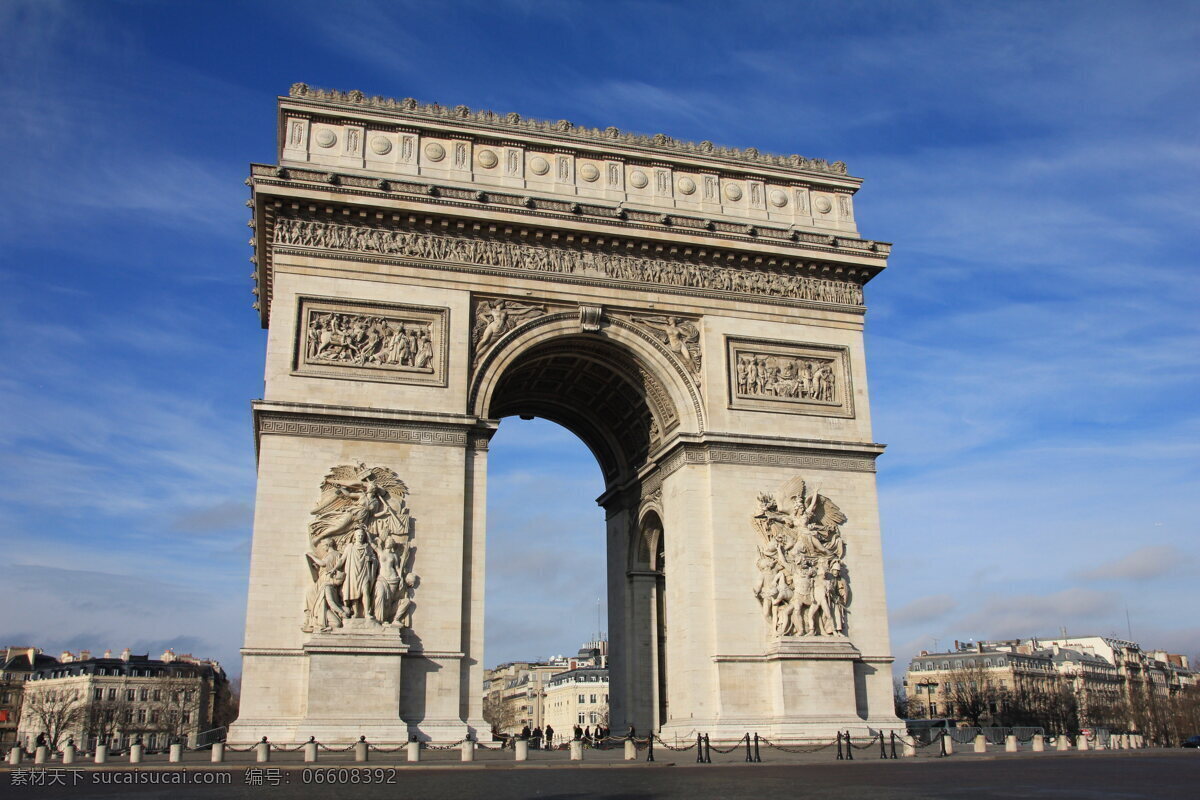 法国凯旋门 法国 巴黎凯旋门 高清 巴黎 凯旋门 巴黎建筑 古建筑