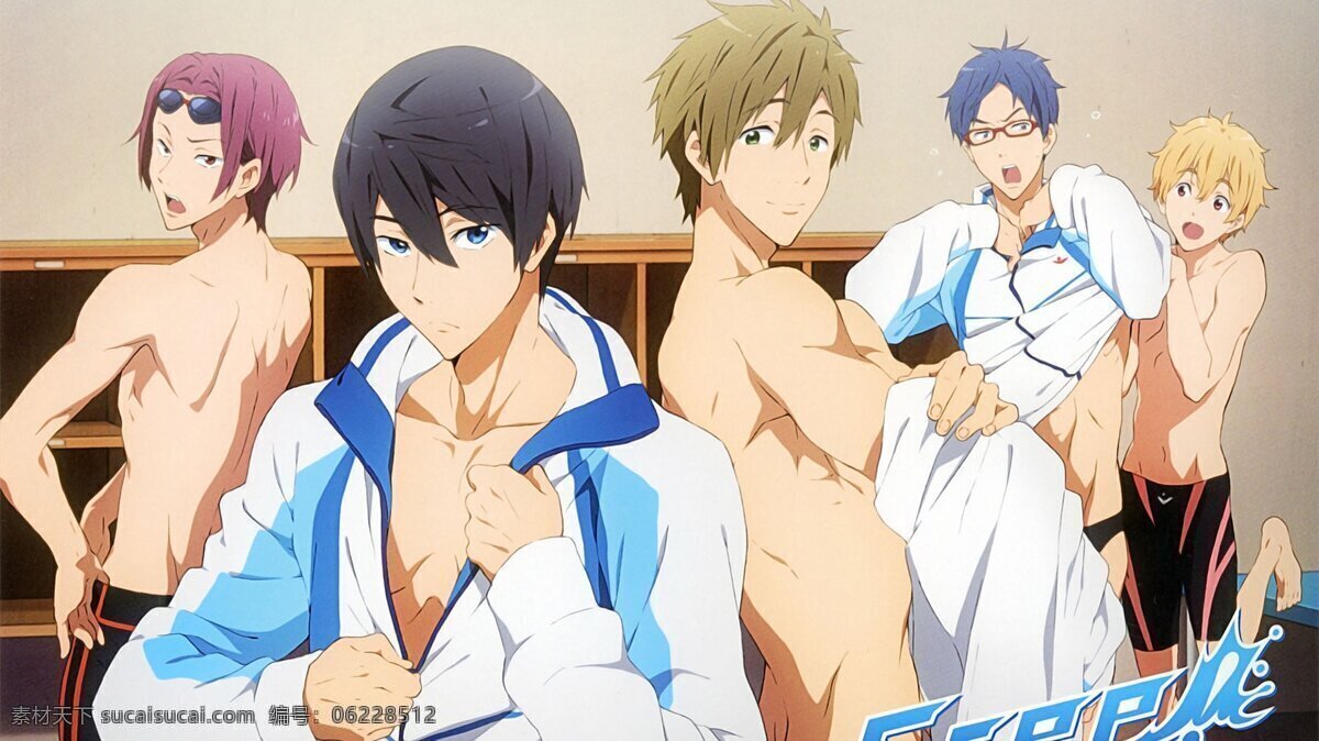 男子游泳部 free