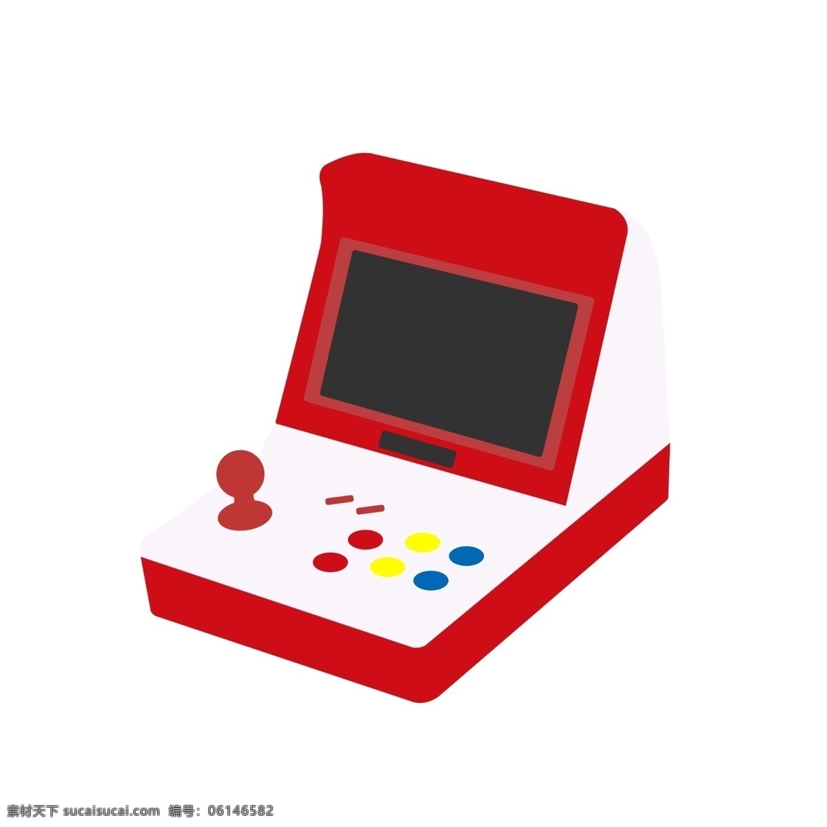 游戏厅 游戏机 插画 红色的游戏机 卡通插画 游戏插画 娱乐游戏 应用游戏 智能游戏 游戏厅游戏机