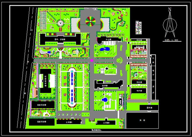 大學(xué) 校園規(guī)劃 平面圖 cad圖 cad dwg 模型 圖紙 裝修 裝飾 施工圖 剖面圖 建筑設(shè)計(jì) 別墅 房屋 建筑效果圖 黑色