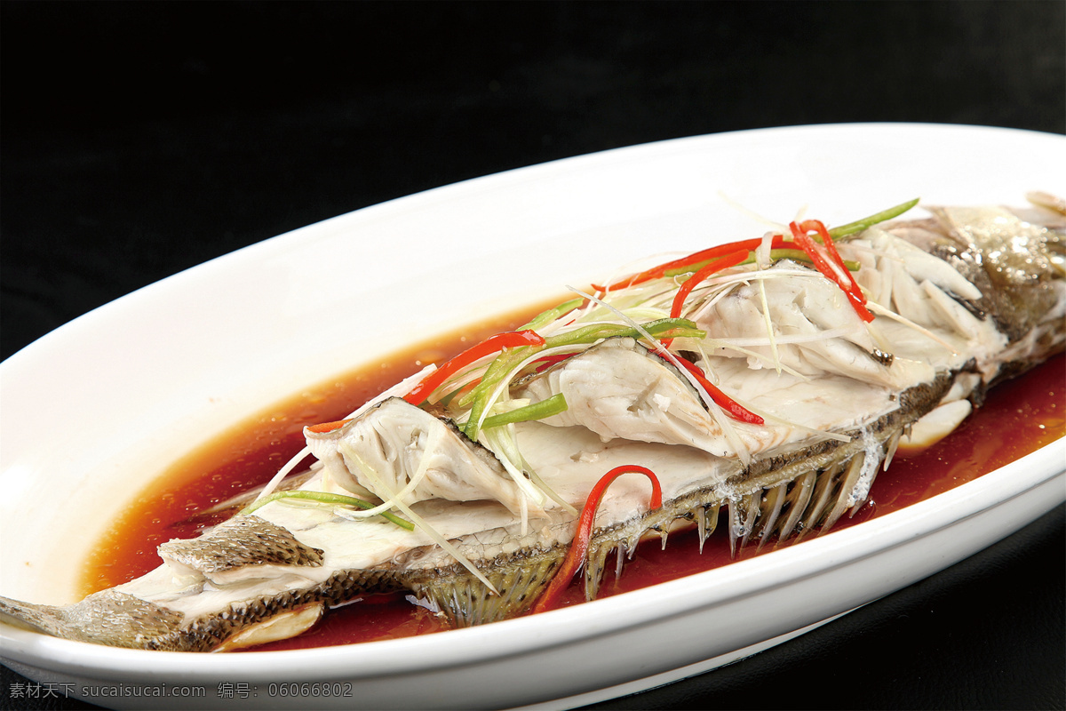 葱油海鲈鱼 美食 传统美食 餐饮美食 高清菜谱用图