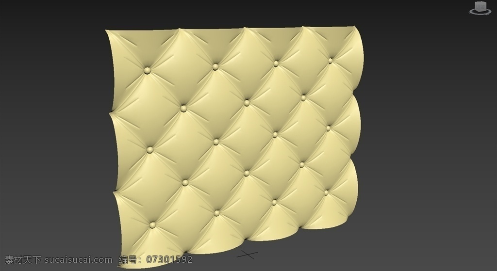 菱形软包图片 菱形软包 家具 床具 3dmax 3d设计 3d作品 max