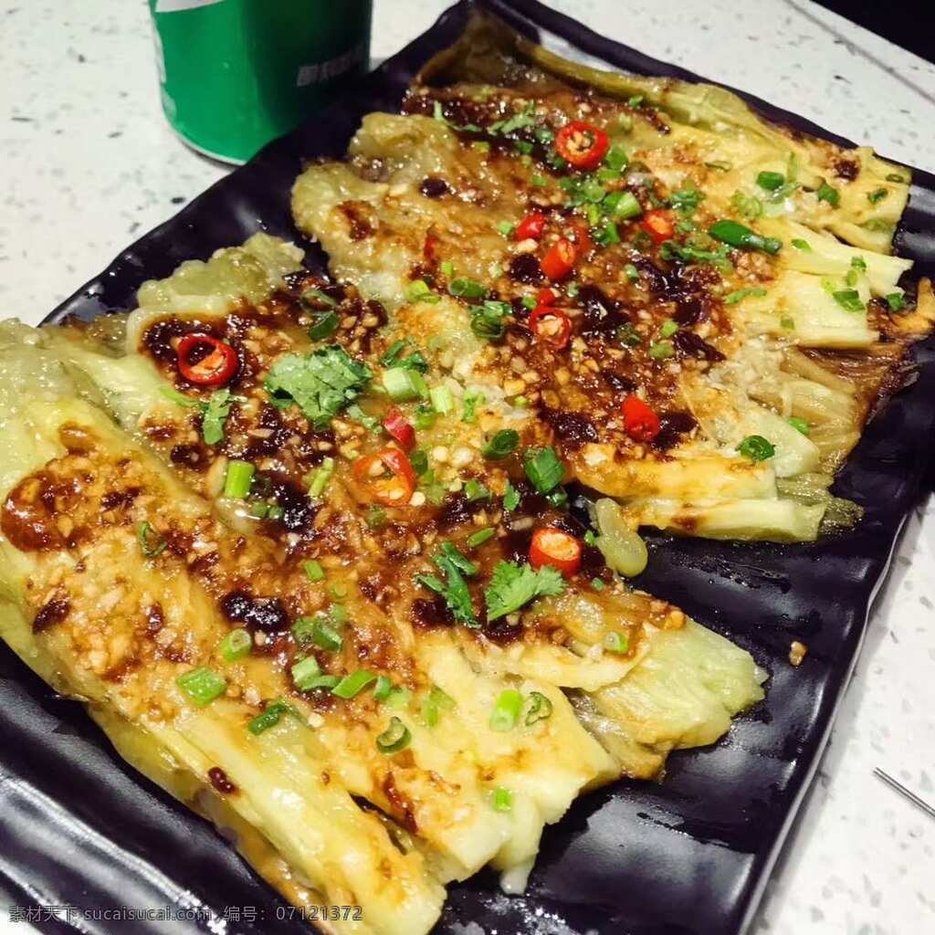 燒烤 風(fēng)味茄子 蒜茸烤茄子 口味茄子 蒜香茄子 魚(yú)香茄子 餐飲美食 傳統(tǒng)美食