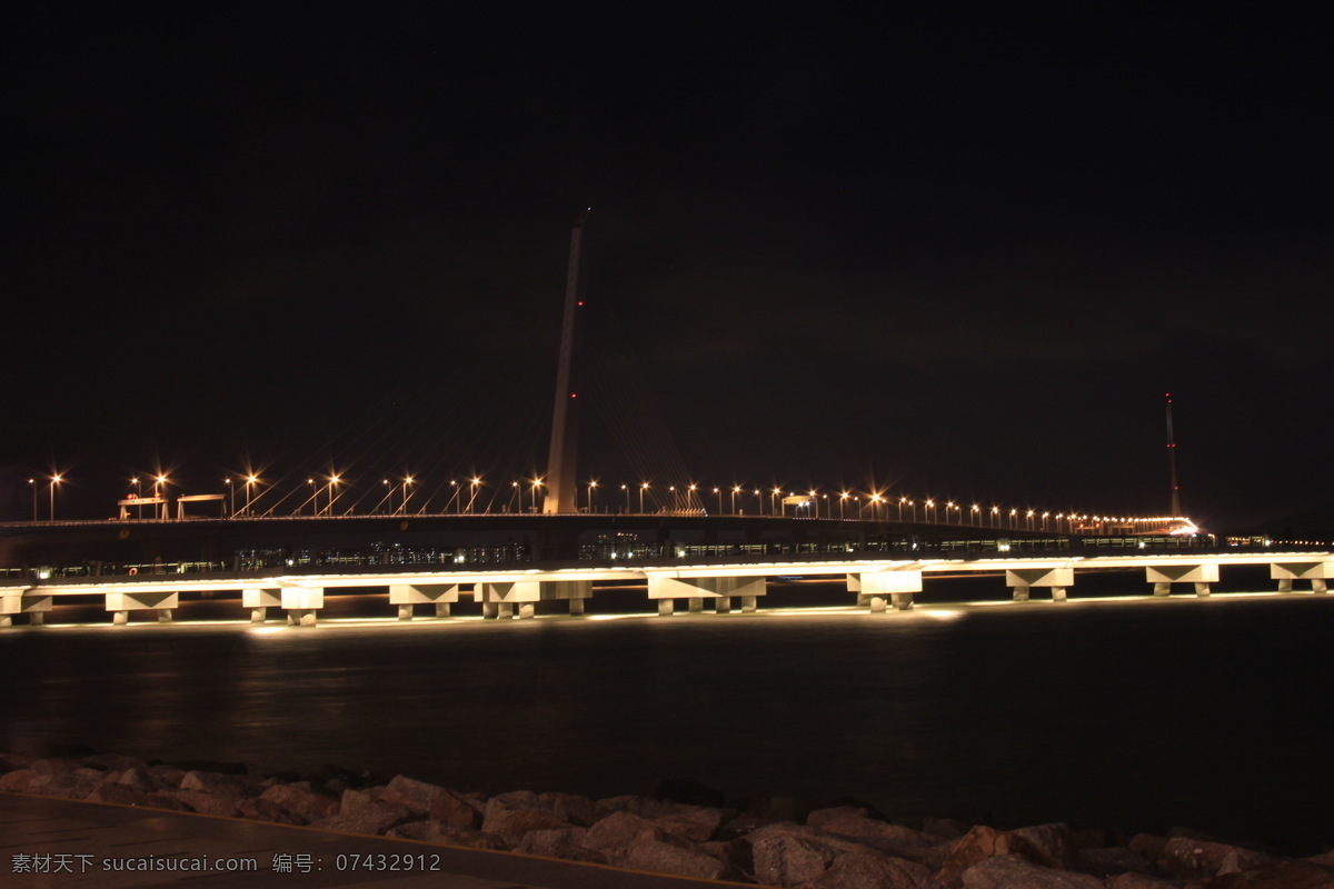 深圳灣夜景 燈光夜景 大橋夜景 霓虹燈 跨海大橋 旅游攝影 國內(nèi)旅游 黑色