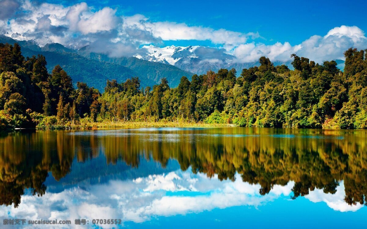 山水自然景觀 山水 森林 藍(lán)天白云 高山 美景 自然景觀 山水風(fēng)景