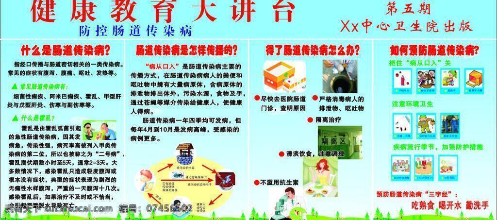 健康教育 大 講臺 卡通草地 藍色底 宣傳欄 醫(yī)院宣傳欄 展板 腸道傳染病 防控 腸道 傳染病 傳染 三字經(jīng) 其他展板設(shè)計
