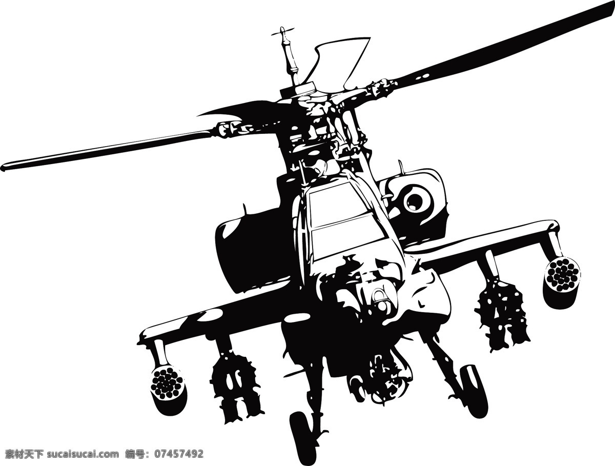 阿帕奇 直升机 酷 矢量 飞机 矢量剪影 阿帕奇直升机 直升机运输 矢量图 日常生活