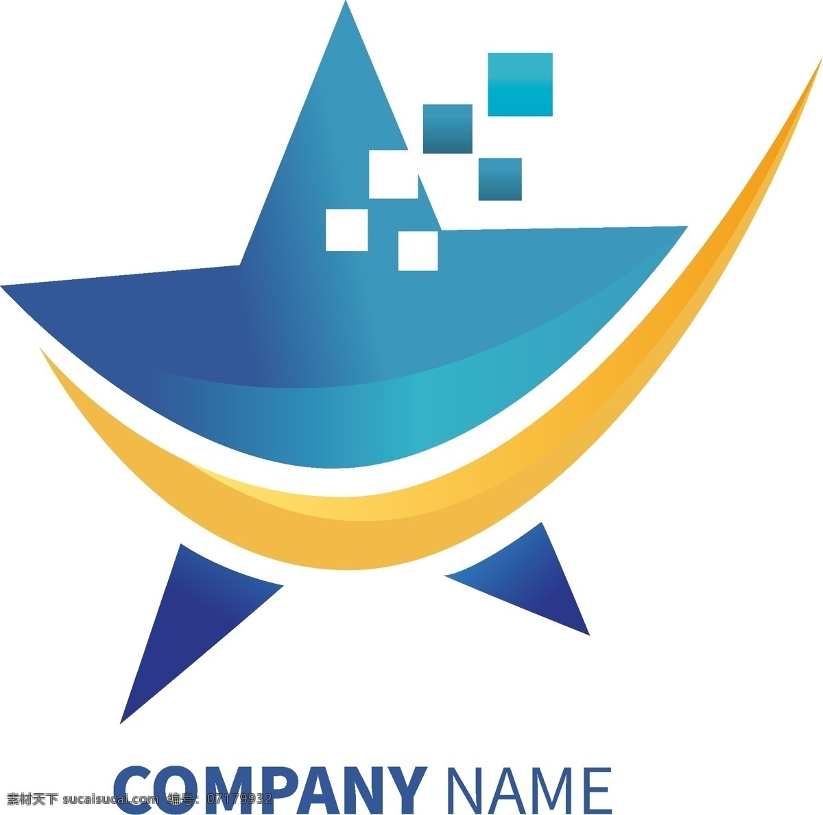 簡約 網(wǎng)絡 科技 logo 矢量 標志 星星 矢量logo logo設計