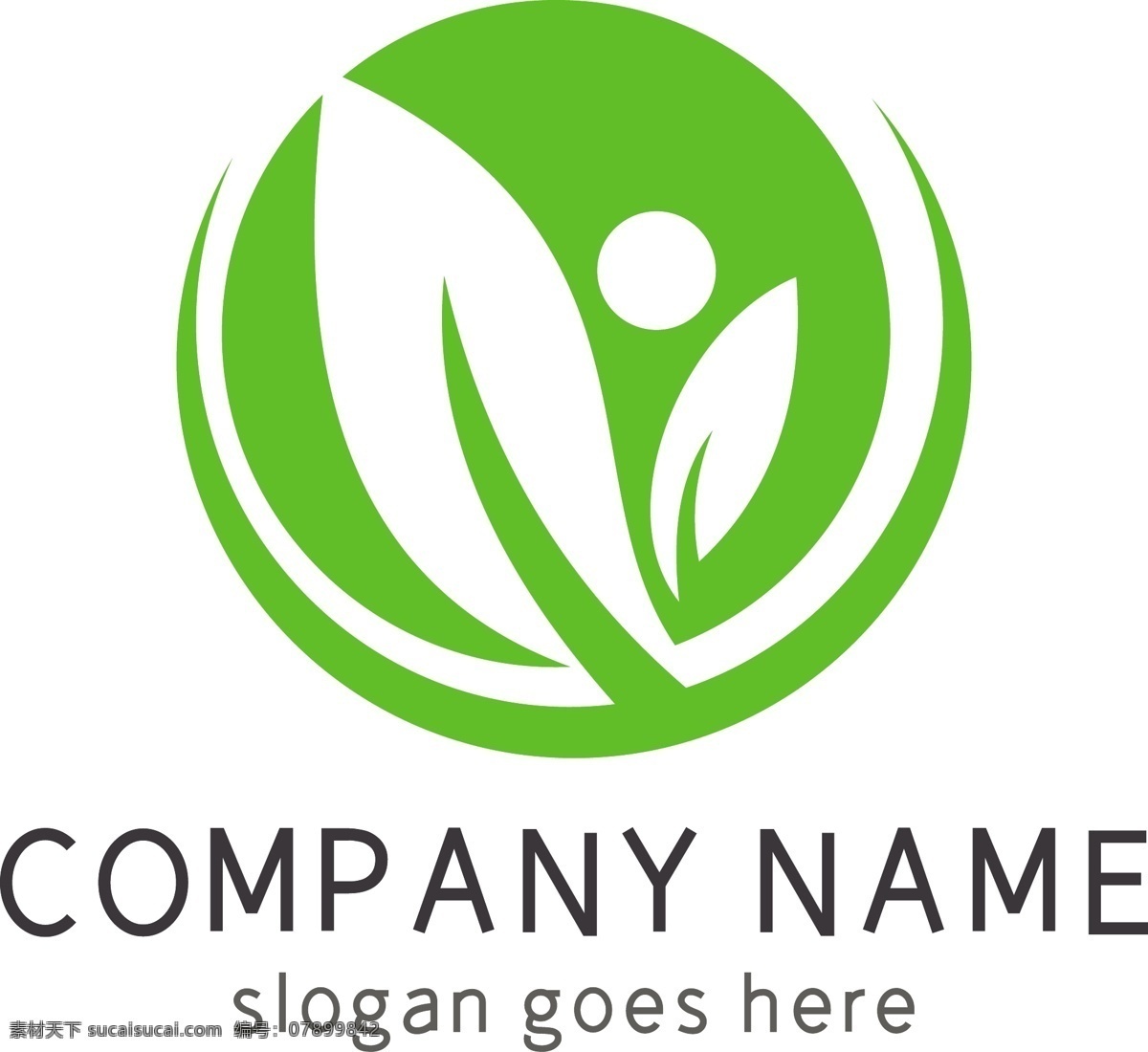 绿色 圆形 树叶 创意 简单 logo logo设计 圆形logo 树叶logo 创意logo 时尚logo 简单logo 简约 绿色logo