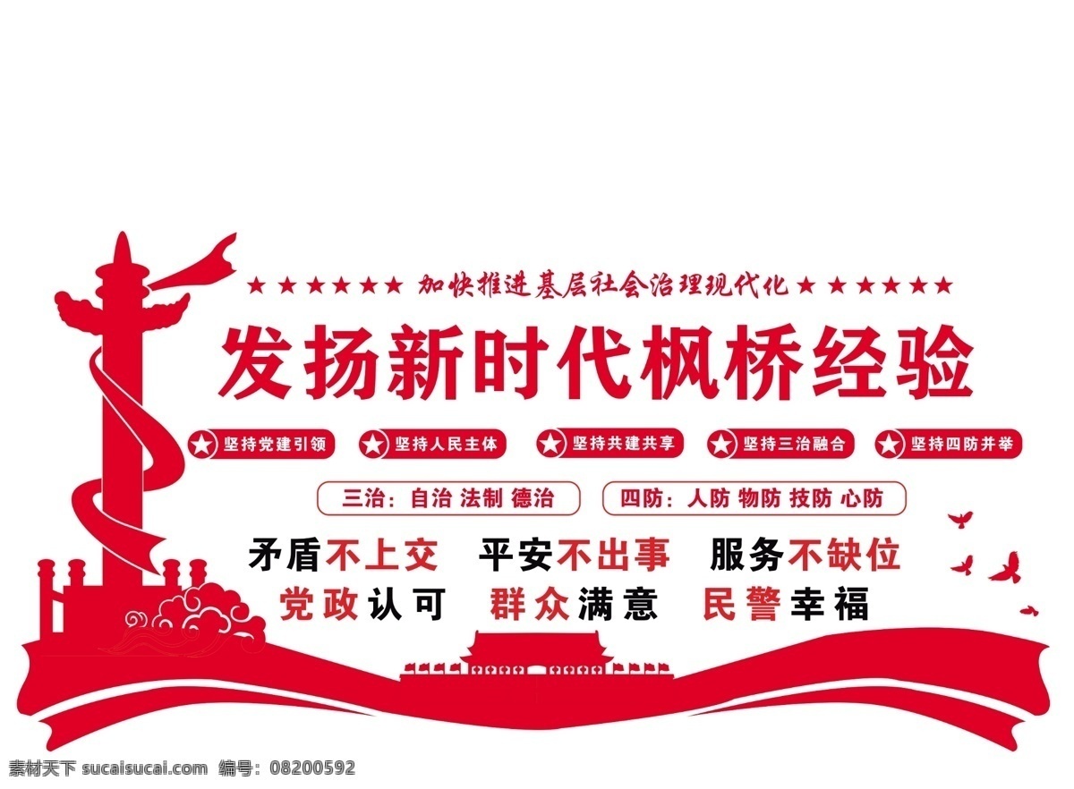 新時(shí)代 楓橋 經(jīng)驗(yàn) 五個(gè)堅(jiān)持 司法所 楓橋經(jīng)驗(yàn) 樓梯文化墻 法治文化墻 派出所 背景墻 楓橋經(jīng)驗(yàn)文化 楓橋經(jīng)驗(yàn)標(biāo)語 楓橋經(jīng)驗(yàn)展板 新時(shí)代楓橋 新時(shí)代展板 楓橋經(jīng)驗(yàn)黨建 派出所樓梯 文化墻 警營文化墻 展板模板