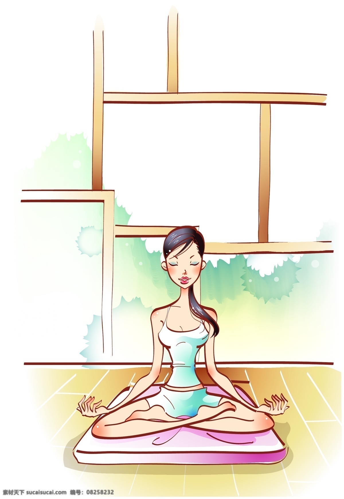 女性運(yùn)動(dòng) 女性 運(yùn)動(dòng) 矢量 人物 線條 插畫 婦女女性 矢量人物