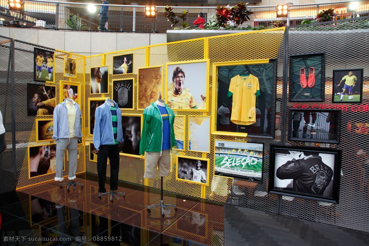 nike 广告宣传 平面广告 体育运动 文化艺术 展厅 足球 系列 平面 巴西国家队 矢量图 日常生活