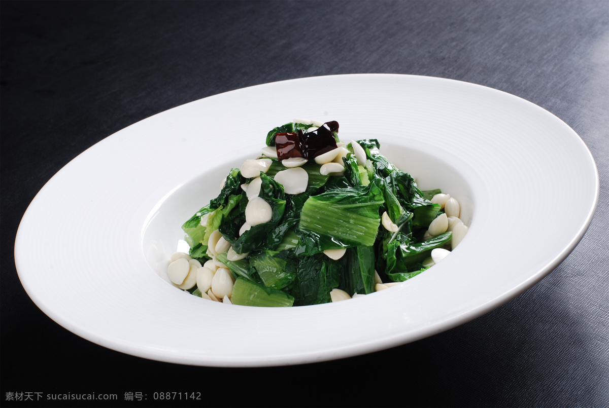 杏仁菜心 美食 傳統(tǒng)美食 餐飲美食 高清菜譜用圖
