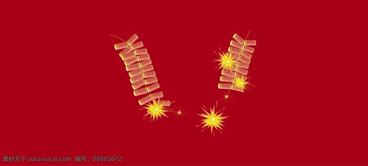 鞭炮 春節(jié) 節(jié)日素材 矢量圖庫 其他節(jié)日