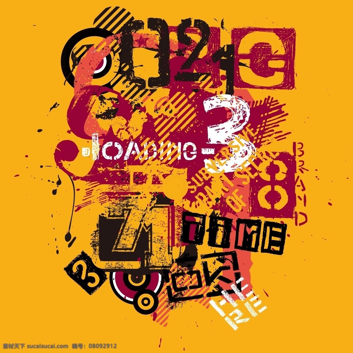 印花 矢量圖 服裝圖案 數(shù)字 文字 印花矢量圖 英文 圖文結(jié)合 面料圖庫 服裝設(shè)計(jì) 圖案花型
