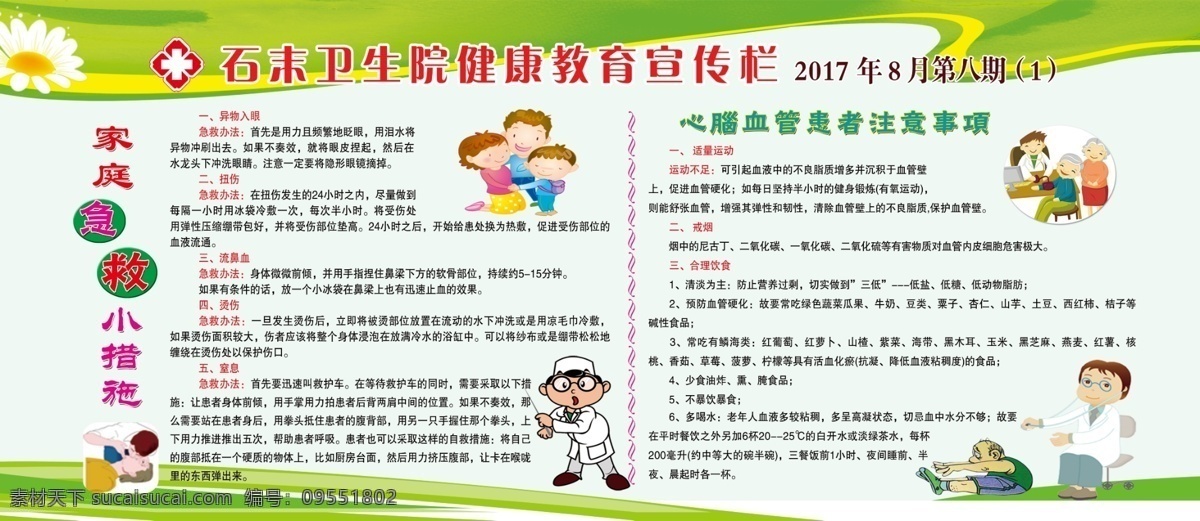 醫(yī)院版面 醫(yī)院文化 衛(wèi)生院文化 健康教育版面 家庭急救知識(shí)